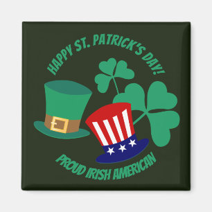 Sint Patrick's Day is trots op Irish American Magn Magneet