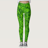 Sint Patrick's Day Leggings klaver groene shamrock (Voorkant)