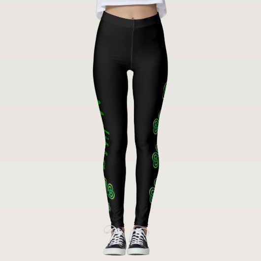 Sint Patrick's Day Leggings Saint Patrick Pants (Voorkant)