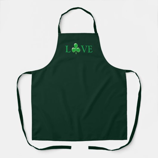 Sint Patrick's Day Love Green Clover Shamrock Schort (Voorkant)