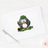 Sint-Patrick's Day Lucky Penguin met goudpot Rechthoekige Sticker (Envelop)