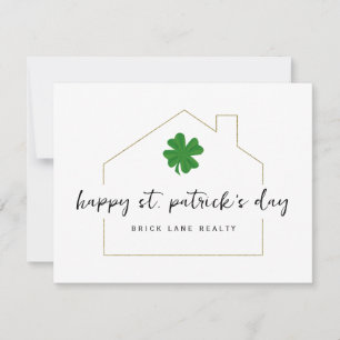 Sint Patrick's Day Real Estate Promotional Kaart