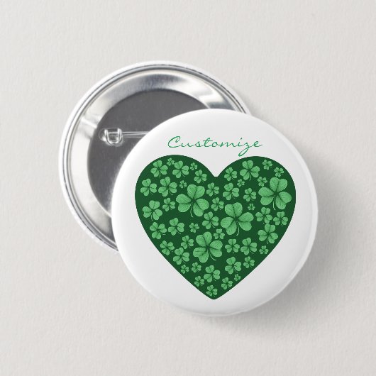 Sint Patrick's Day Ronde Button 5,7 Cm (Voorkant /achterkant)