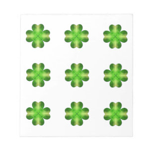 Sint-Patrick's Day Shamrock Background Notitieblok