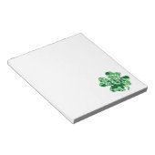 Sint-Patrick's Day Shamrock Clover-Notitieblok Notitieblok (Schuin)