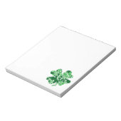 Sint-Patrick's Day Shamrock Clover-Notitieblok Notitieblok (Gedraaid)