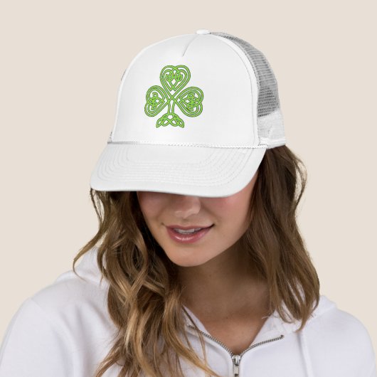 Sint-Patrick's Day Shamrock Clover-Pet Trucker Pet (In situ)