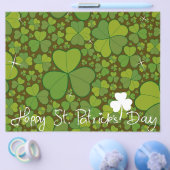 Sint Patrick's Day Shamrock Lucky Clovers Leaves Flyer (Enkel)