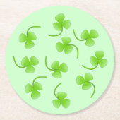 Sint-Patrick's Day Shamrock Paper Onderzetter (Voorkant)