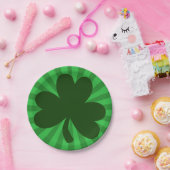 Sint Patrick's Day Shamrock Party Papieren Bordje (Feest)