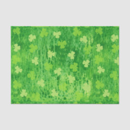 Sint-Patrick's Day Shamrock Pattern-document Tissuepapier