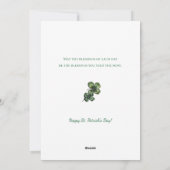  Sint Patrick's Day Shamrocks Feestdagenkaart (Achterkant)