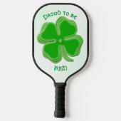 Sint-Patrick's Day Shamrocks Pickleball Paddle (Achterkant)