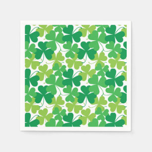 Sint Patrick's day Shamrocks Print Napkins Servet