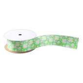 Sint Patrick's Day Shamrocks Retro Waterverf Lint (Spoel)