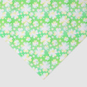 Sint Patrick's Day Shamrocks Retro Waterverf Tissuepapier (Detail)