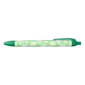 Sint Patrick's Day Shamrocks Retro Waterverf Zwarte Inkt Pen (Bovenkant)