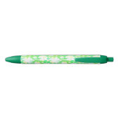 Sint Patrick's Day Shamrocks Retro Waterverf Zwarte Inkt Pen (Achterkant)