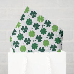 Sint-Patrick's day shamrocks vierbladige klaver  Tissuepapier