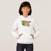 Sint Patrick's Day Sloth, Pet Leprechaun, Clovers (Voorkant volledig)