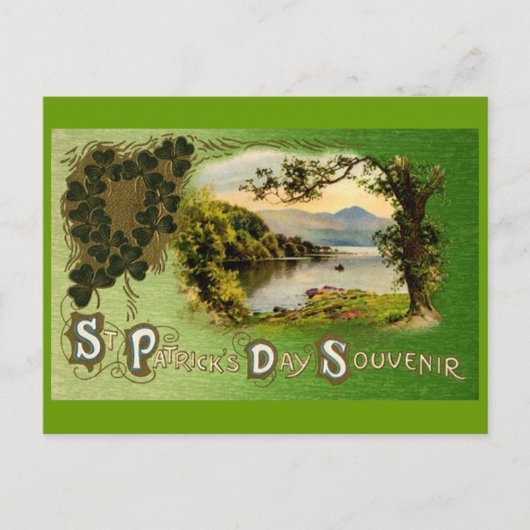 Sint Patrick's Day Souvenir  landschap Briefkaart (Voorkant)