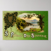 Sint Patrick's Day Souvenir  landschap Poster (Voorkant)
