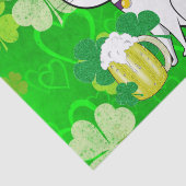 Sint Patrick's Day Tissue Paper Cat Beer Tissuepapier (Detail)