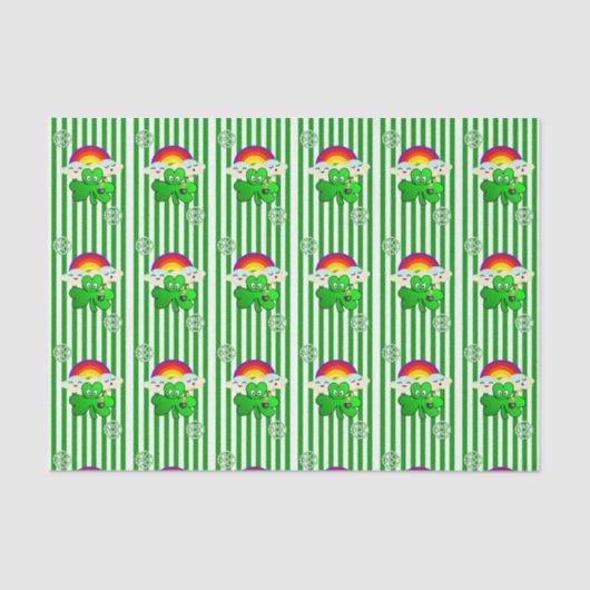 Sint Patrick's Day Tissue Paper Clover Tissuepapier (Voorkant)