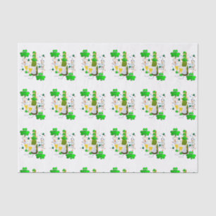 Sint Patrick's Day Tissue Paper Clover Wine Tissuepapier