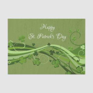 Sint Patrick's Day Tissue Paper Floral Tissuepapier