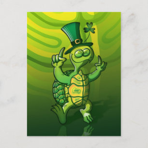Sint Patrick's Day Turtle Briefkaart