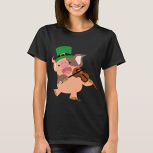 Sint Patrick's Day violist varken T-shirt