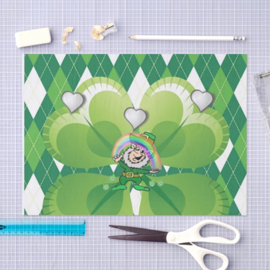 Sint-Patrick's Day Weefselpapier Tissuepapier (Craft)