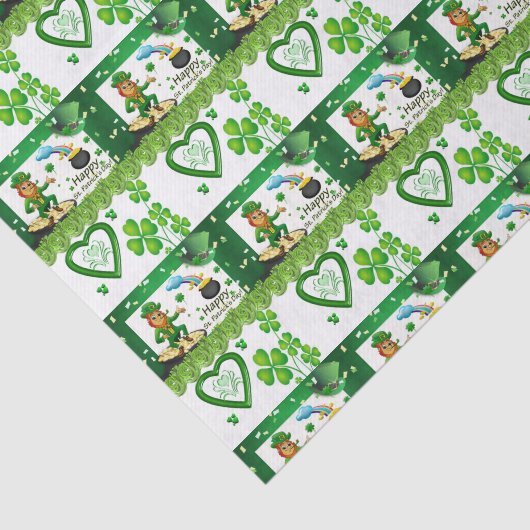 Sint-Patrick's Day Weefselpapier Tissuepapier (Detail)