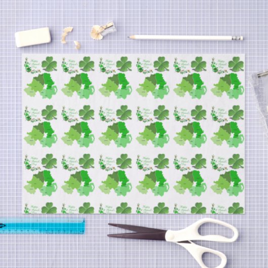 Sint-Patrick's Day Weefselpapier Tissuepapier (Craft)