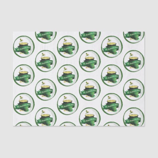 Sint-Patrick's Day Weefselpapier Tissuepapier (Voorkant)