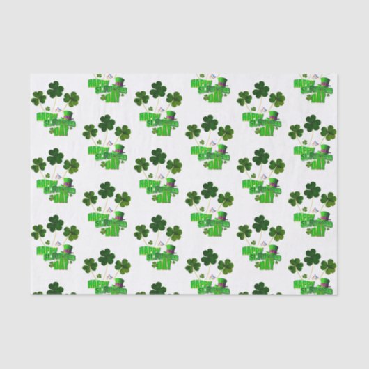 Sint-Patrick's Day Weefselpapier Tissuepapier (Voorkant)