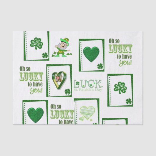 Sint-Patrick's Day Weefselpapier Tissuepapier (Voorkant)