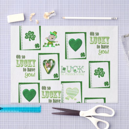 Sint-Patrick's Day Weefselpapier Tissuepapier (Craft)