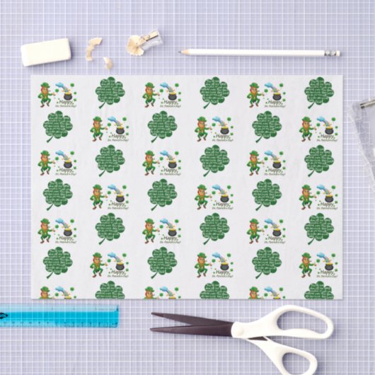 Sint-Patrick's Day Weefselpapier Tissuepapier (Craft)