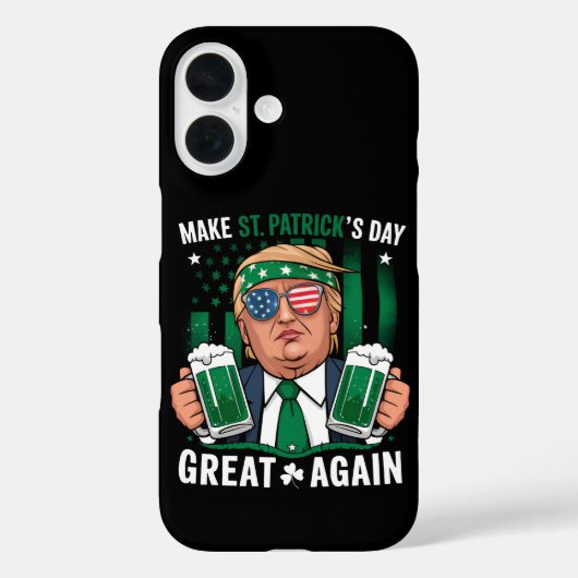 Sint Patrick's Day weer geweldig Ierse Trump Case-Mate iPhone Case (Achterkant)