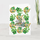Sint Patrick's Day Wenskaart Hoefijzer Kaart (Voorkant)