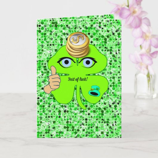 Sint Patrick's Day Wenskaart Shamrock Kaart (Orchidee)