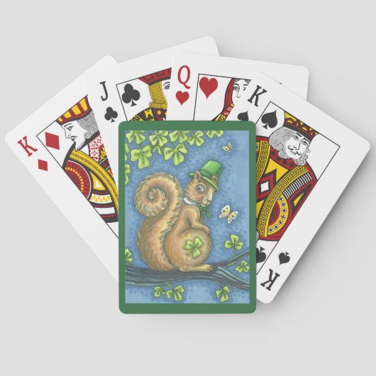Sint-Patrick's IRISH SQUIRREL BICYCLE PLAYCARDS Speelkaarten (Achterkant)