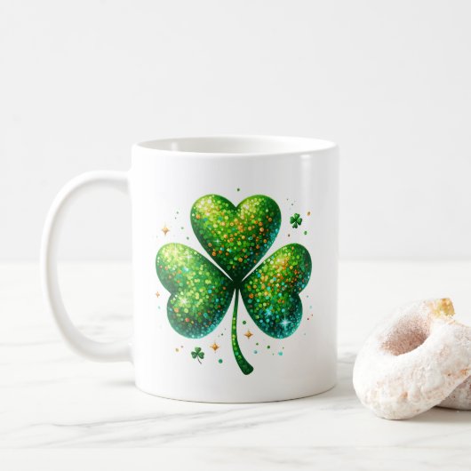 Sint-Patricks koffiemok (Met donut)