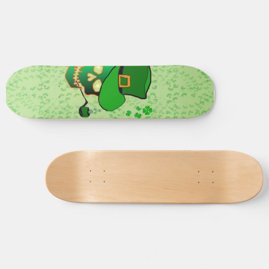 Sint Patricks schedel Skateboard (Horizontaal)