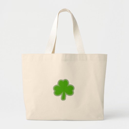 Sint Patrick's Shamrock Drawing Grote Tote Bag (Voorkant)