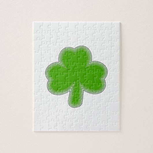 Sint Patrick's Shamrock Drawing Legpuzzel (Verticaal)