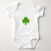 Sint Patrick's Shamrock Drawing Romper (Voorkant)