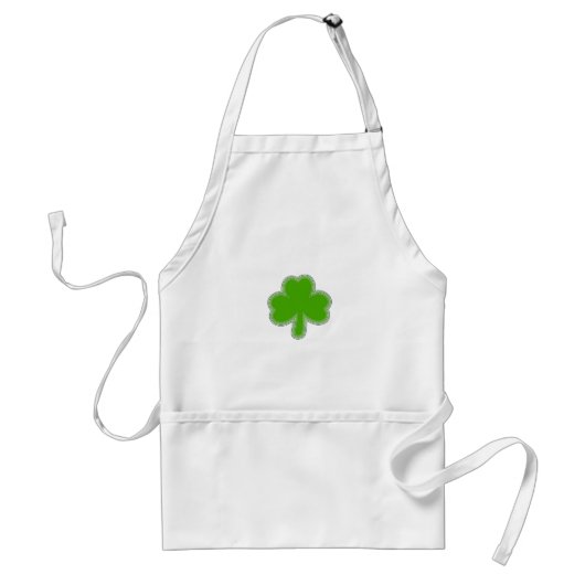 Sint Patrick's Shamrock Drawing Standaard Schort (Voorkant)